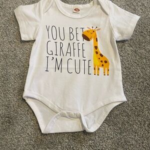 Giraffe Cute Baby Onesie